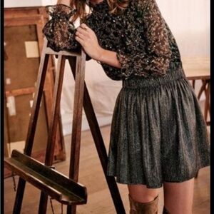 Sezane naomi skirt sparkly fairy festival‎ party evening